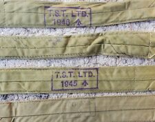 BRITISH WWII DATED OLIVE GREEN COTTON TIES