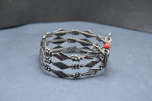 Ancien Bracelet en argent filigrané du Sud du Maroc,bracelet fleur filigrane - Picture 1 of 8