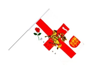 Stockflagge Stockfahne England mit Ritter 60x90cm Fahne Flagge mit Stock - Bild 1 von 1