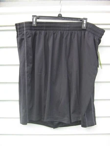 TEK GEAR SIZE 4X BLACK TRAINING SHORTS, WICKING, ODOR RESISTANT, NEW W/TAGS - Picture 1 of 3