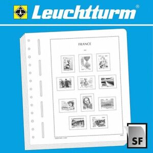 Feuilles pré imprimées Leuchtturm France timbres autoadhésifs 2009-2019.