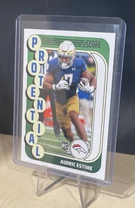 2024 Score - Protential #6 Audric Estime (RC) - Picture 1 of 3