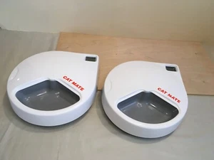 **TWO CATMATE AUTOMATIC PROGRAMMABLE PET FEEDERS Model 366--VERY CLEAN / WORKS - Picture 1 of 23
