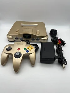 Nintendo 64 Console Limited Edition toys R' Us Gold N64 Tested Working - Picture 1 of 10