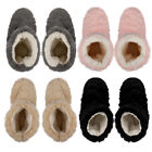 Womens Ladies Slippers Fur Thermal Ankle Boots Warm Shoes Size Uk 3/4 5 6 7 8