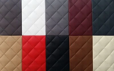 Kunstleder Gesteppt Polsterstoff Meterware Möbelstoff  - Bild 1 von 3