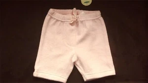 BNWT Baby Girl 0-3 months pastel pink towelling long(ish) shorts Mothercare - Picture 1 of 4