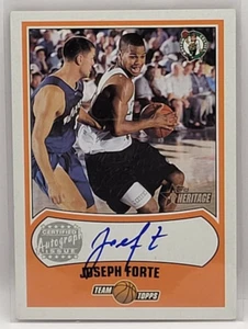 01-02 Topps Heritage Team Topps Autographs Joseph Forte Rookie (Boston Celtics) - Picture 1 of 2