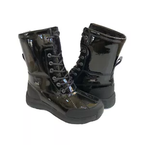 UGG ADIRONDACK III PATENT BLACK WATERPROOF Boot US 9 / EU 40 / UK 7 - Bild 1 von 6