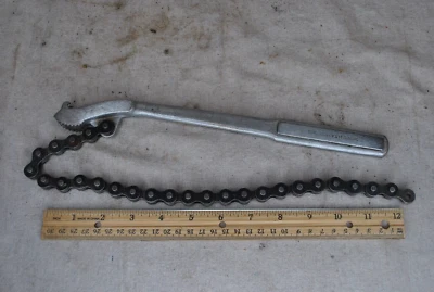 CHAVE DE CORRENTE DE AÇÃO CATRACA VINTAGE CRAFTSMAN TOOLS, para 1/2” a 4” TUBO - Imagem 1 de 4