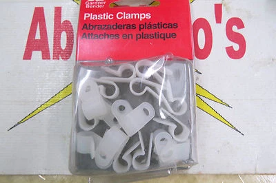 Abrazaderas de cable dobladora Gardner PPC-1525, 1/4'', paquete de 18, blanco Foto 1 de 4