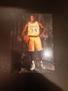 Shaquille O’Neal 1997 NBA basketball promo card los Angelos LA Lakers - Picture 1 of 2