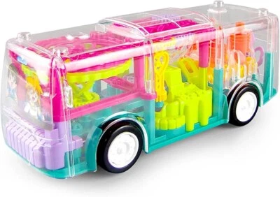 Big Size Transparent Vehicle Toy Bump and Go 3D Flashing LED Lights and Musical - Image 1 of 4