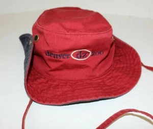 Denver Zoo Fischerhut rot mit Kordelzug Hüte 58 cm - Bild 1 von 5