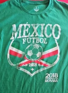 2018 Mexico Adult Mens FIFA World Cup Russia Futbol Soccer T-Shirt Size XL - Picture 1 of 5