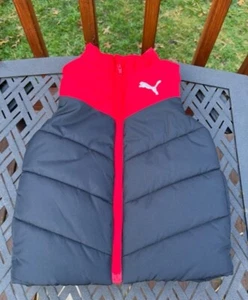 Puma Jackets & Coats | Puma Boys Girls Puffer Vest Size 3-4 Color: Black/Red - Picture 1 of 6