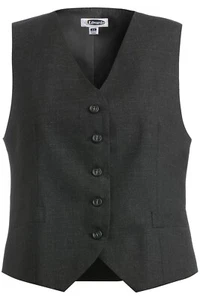 Women's High Button Wool Blend Vest - Picture 1 of 4