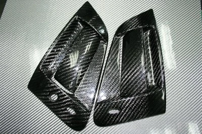 Cubiertas de manija de puerta exterior de fibra de carbono para Nissan 370Z Z34 EVO-R Foto 1 de 4