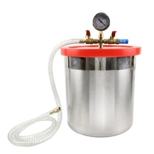 3 gallons stainless steel vacuum defoaming bucket silicone resin AB glue 25x25CM - Picture 1 of 4