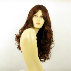 Parrucca donna lunga ricci castano scuro rame intenso : MICKI 322 - Picture 1 of 8