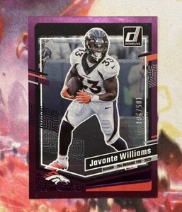 Javonte Williams 2023 Purple Press Proof Donruss Denver BRONCOS No. 86 # /204 - Picture 1 of 2