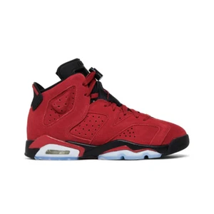 Jordan 6 Retro Grade School Varsity Red Toro Bravo Sneakers 384665-600 - Picture 1 of 5