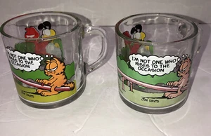 Taza Garfield 2 Original Vintage Años 70 Taza Garfield McDonald's Excelente Estado. - Imagen 1 de 3