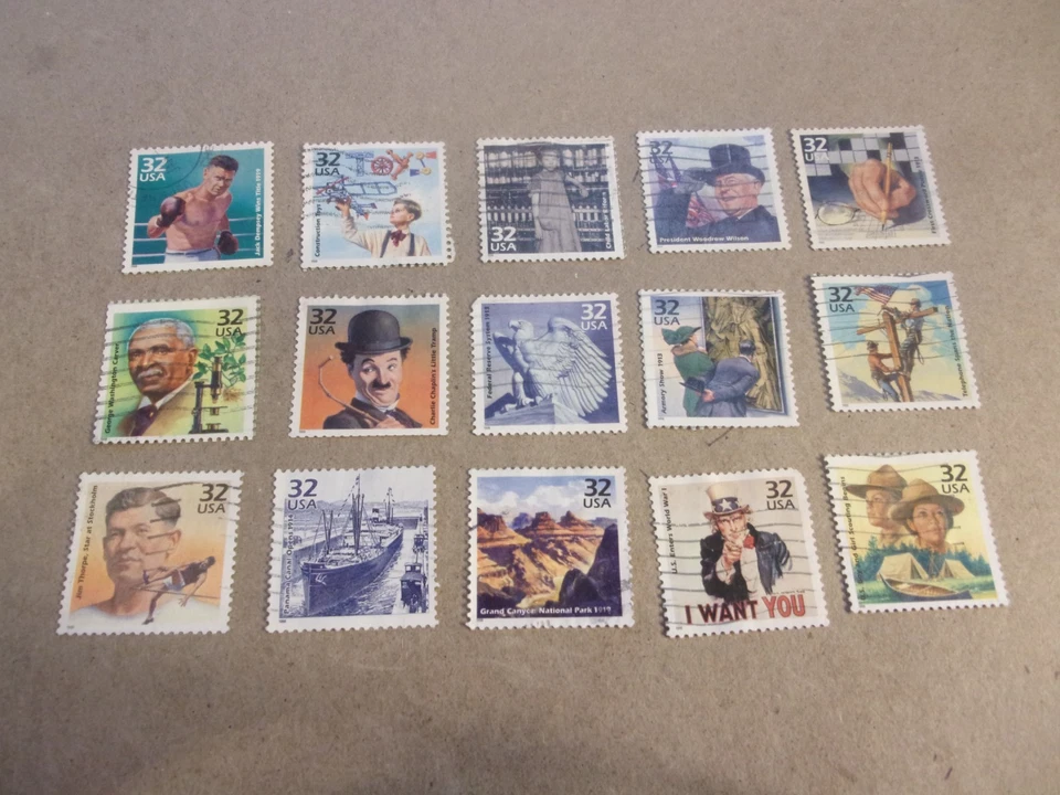 USA Used,1998 Issue 1910's Celebrate The Century, (Set of 15) - Image 1 of 1