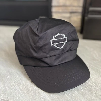 Harley Davidson Mujeres Deslumbrante Estrás Espirituante Motociclista Bar Escudo Logo Sombrero M Foto 1 de 4