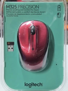 Logitech M325 precision Wireless Mouse - Red - Picture 1 of 2