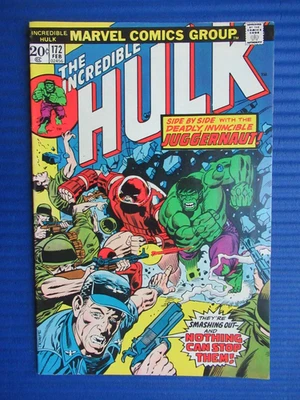 INCREDIBLE HULK # 172 - (FINE) -THE HULK SIDE BY SIDE  WITH THE JUGGERNAUT-X-MEN - Image 1 of 4