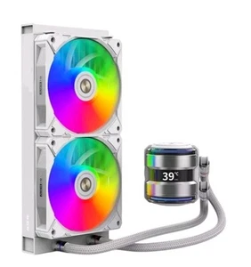 Refroidisseur liquide CPU double pompe blanc - Neuf scellé avec LCD AIO - Photo 1/8