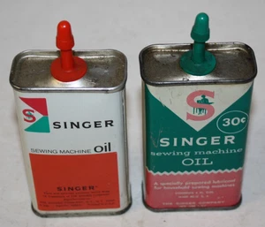 Vintage Singer Nähmaschine Öl 2 Dosen Konvolut 60er Jahre 30 Cent Preis - Bild 1 von 2