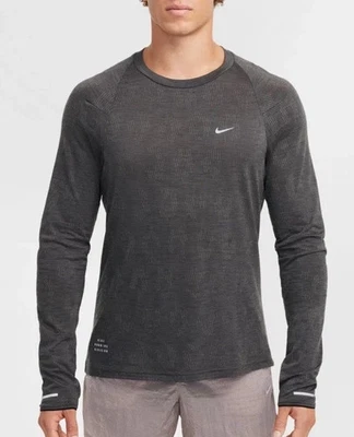 Nike Running Division Therma-FIT ADV Long-Sleeve Shirt Top FZ1125-010 Gray Men L - Image 1 of 4