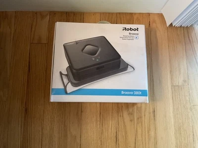 iRobot Braava 380t, Black Robot Mop, with extra pads, gps cube, and charger - Image 1 of 4