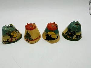 Vintage Revolving Christmas Tree lights Bulb Shades 4 Made in Chicago - Picture 1 of 20
