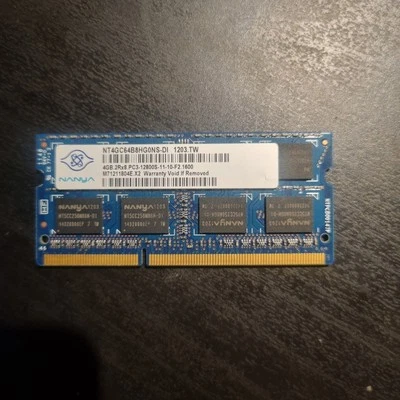 Nanya 4GB DDR3 PC3-10600 Sodimm 1600Mhz - Bild 1 von 2