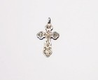 Antikes silbernes Brustkreuz, Feingehalt 84. Original. Zarenzeitliches Russland