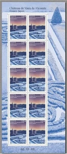 france 2025 Joint Issue with JAPAN castle Vaux le Vicomte  10v mnh FULL SHEET - Picture 1 of 1