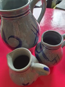 Weinkrüge, Becher, Steingut, Trinken, Tisch, Keramik, Wein - Bild 1 von 7