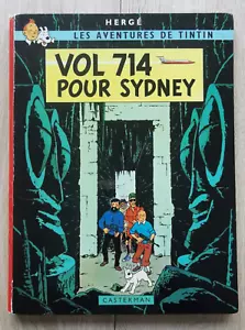 TINTIN ** TOME 22 VOL 714 POUR SYDNEY ** 1ER TIRAGE B37 1968 HERGE (P) - Picture 1 of 14