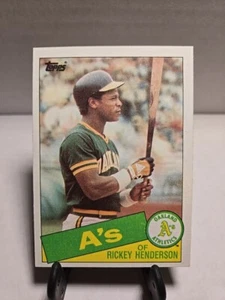 1985 Topps #115 Rickey Henderson Oakland Athletics 101824 - Picture 1 of 5