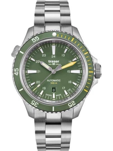 Traser H3 110328 P67 Diver Automatic Green Mens Watch 46mm 50ATM - Picture 1 of 10