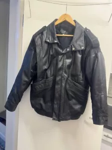 Micheal Alle mexican leather black size M pit to pit 24 - Picture 1 of 5