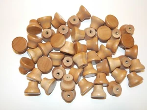 50 PIECES! FINISHED CHERRY KNOBS / PULLS...NEW! FREE SHIPPING!! - Picture 1 of 1