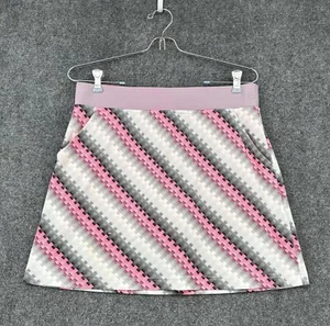 Callaway Opti Dri Women’s Medium Skort Pink Gray Geometric Pattern Pockets - Picture 1 of 14