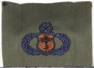 Parche de fatiga insignia meteorólogo maestro de la Fuerza Aérea de los Estados Unidos Olive Drab - Imagen 1 de 1
