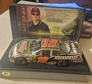 Elite Metal Bobby Labonte #18 Interstate Batteries Elite Brushed Metal 1 Of 48 - Picture 1 of 5