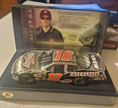 Elite Metal Bobby Labonte #18 Interstate Batteries Elite Brushed Metal 1 Of 48 - Image 1 of 4