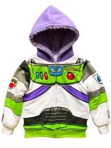 Disney Toy Story Buzz Lightyear Toddle Little Boys Sherpa Fleece Hoodie Jacket - Picture 1 of 5